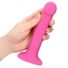 Nereālistisks vibrējošs dildo – vidējs – rozā — Foto 8