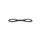 SPORTSHEETS Shadow Small Silicone Cuffs – манжеты – силикон – чёрный — Фото 5