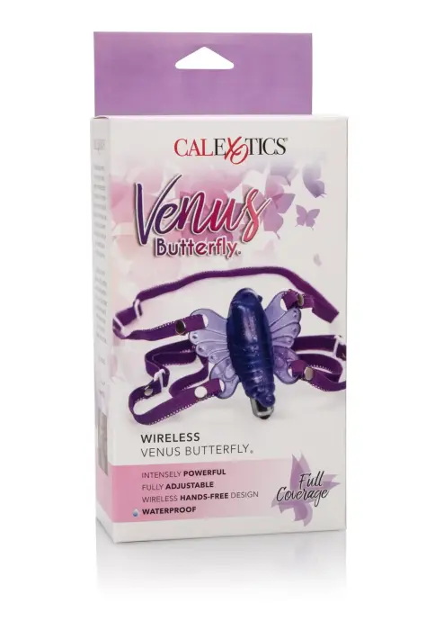 Wireless Venus Butterfly valkājams vibrators – violets Foto 2