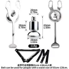 Male-to-Female Chastity Device – polished metal – adjustable elastic belt – 85–130 cm waist — Photo 7