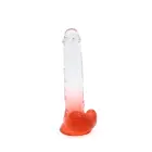 Kiotos Cox värviline dildo – 22.5 cm (9″) – läbipaistevpunane — Foto 2
