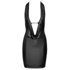 Cottelli Collection Dress Silver L - Блестящее мини-платье с бретелями на шее и стразами – L – серебряный — Фото 6