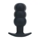 LEVELZ Tri Bulb Vibrating Silicone Plug – Black — Photo 5