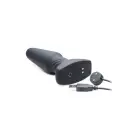 Slim R – Smooth Rimming Anal Plug with Remote Control – 10 cm – Black — Photo 3