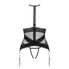 Obsessive Lacrisia korsete ar stringiem – melna – XL/XXL Foto 3