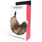 Darkness Silicone Intimate System with Natural Faux Tail – 10 cm – Black — Photo 4