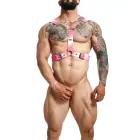 DNGEON Y Cross Chain Harness – Pink – One size — Photo 2