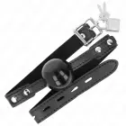KINK Soft TPE кляп-шар Model 3 – регулируемый ремешок 4см – чёрный — Фото 2