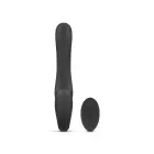 No-Parts Avery be dirželių strapon vibruojantis dildas – 22 cm (8.7″) – juodas — Nuotrauka 4