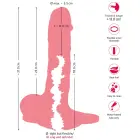 Nature Skin 3in1 reālistisks dildo – 31 cm (12.2″) – Miesas krāsa — Foto 12