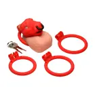 Bull Chastity Cage – Red — Photo 4