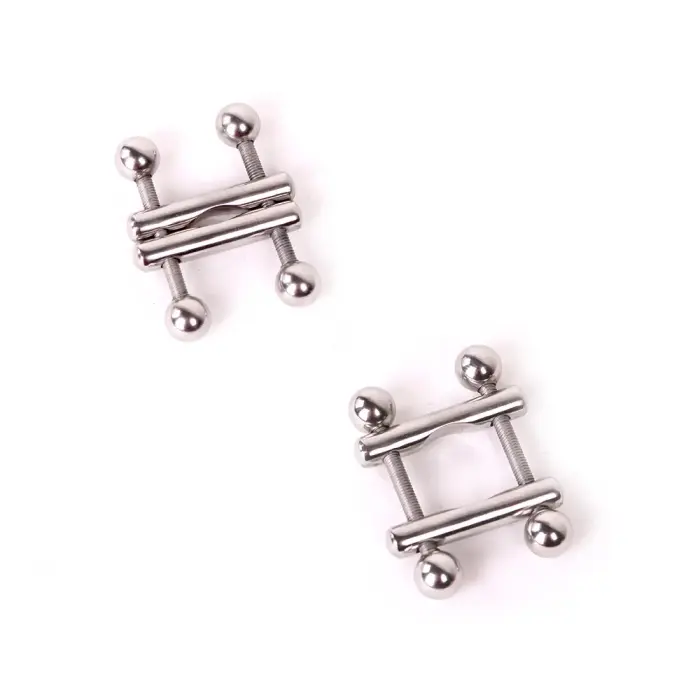 Kiotos Steel Adjustable Nipple Clamps – Silver