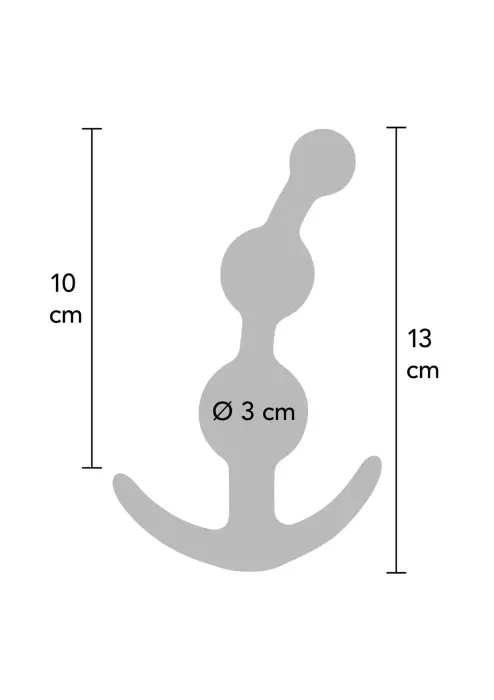 Sweet Sensation analinis kištukas su karoliukais – 15 cm – Juodas Photo