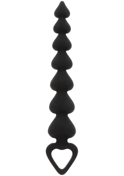 TOYJOY sirds formas anālo bumbiņu ķēde – Melna