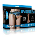 LoveToy – vibrating enhanced strap-on set – 8 inch – harness L/XL/2XL — Photo 1