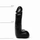 All Black AB 05 realistiškas dildo – 20 cm (8″) — Nuotrauka 1