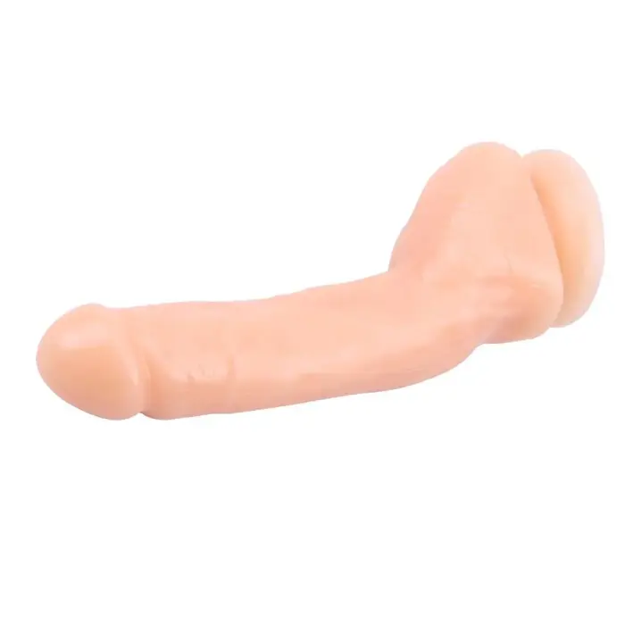 Realistic Dildo with Balls and Suction Cup – 25 cm (10″) – Skin Photo