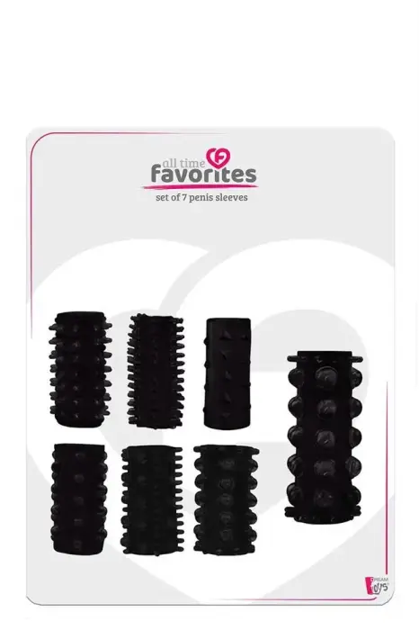 ALL TIME FAVORITES varpos rankovių rinkinys – juodas