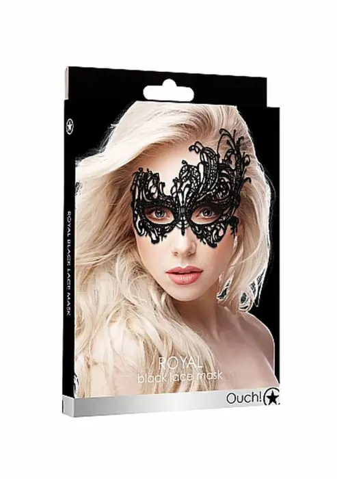 Royal Black Lace Mask - Black Foto 2