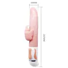 BAILE горячий вибратор-бабочка с подогревом – 18 cm (7″) – телесный — Фото 4