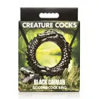 Black Caiman - Silicone Cock Ring - Black — Photo 2