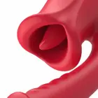 Teazers Multi-Function Vibrating Massager with Clitoral Stimulator – 20 cm (7.9″) – Pink — Photo 8