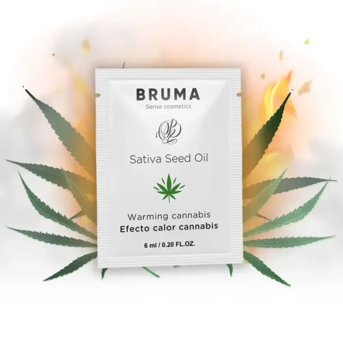 BRUMA Sativa Seed Oil Glide Gel Warming Effect Cannabis Aroma – 6 ml