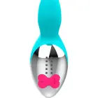 HAPPY LOKY Miki Rabbit tirkīza dubultā motora truša vibrators 19.5 cm (7.7″) — Foto 3
