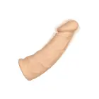 Вибрирующая насадка на член 17.25 cm (7″) – телесный — Фото 3