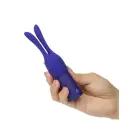 Pleasure Kits Temptation Collection – перезаряжаемая вибропуля + 2 силиконовые насадки – синяя — Фото 5