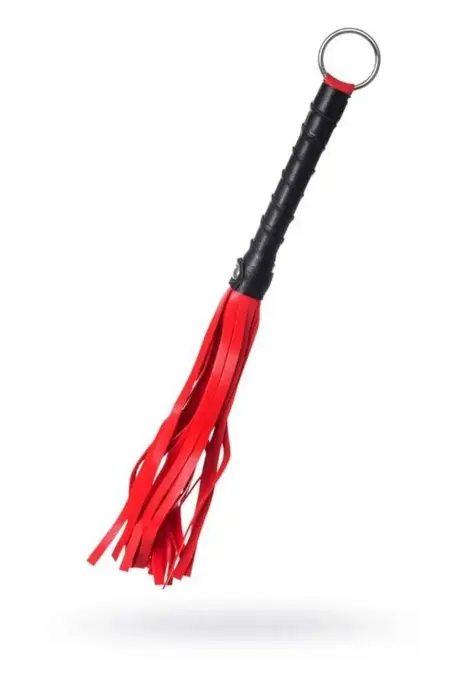 Anonymo flogger, PU leather, red, 28 cm Foto 2
