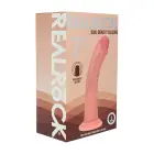 Divu blīvumu silikona izliekts reālistisks dildo ar piesūcekni – miesas – 18,5 cm — Foto 1