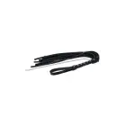 Sportsheets Velvet Noir Chain Flogger – флоггер из искусственной кожи и цепочек с гематитом – 43 см — Фото 4