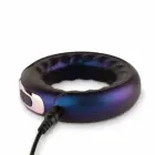 Hueman Saturn Vibrating Silicone Ring Intimate System – Black — Photo 8