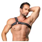 ZADO Leather Chest Harness – Black – XL/2XL — Photo 3