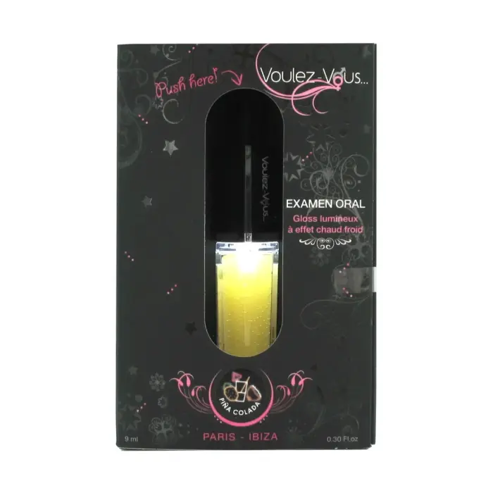 Voulez-Vous Light Gloss блеск для губ с эффектом тепло-холод и LED-подсветкой – пина колада – 9 мл