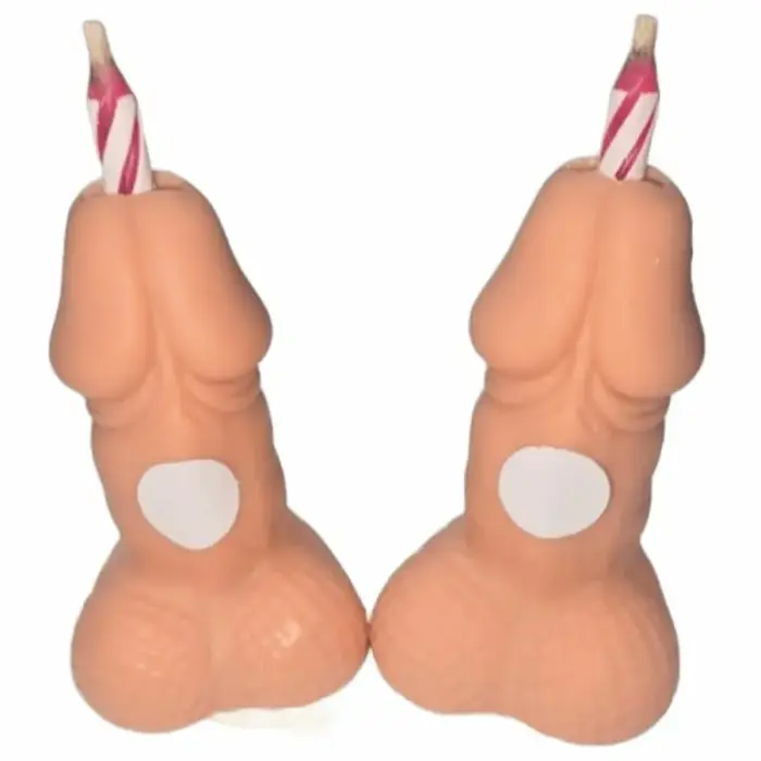 Diablo Picante novelty birthday candles with numbers – light tone – 2 pcs