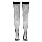 Cottelli Collection Hold-ups S – elegantas caurspīdīgas tīkliņa zeķes ar silikona joslu – melnas – S — Foto 6