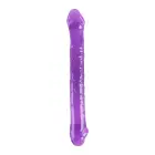 Bubblegum Blast Lollipop Loop – želė dvipusis dildo – violetinis – 25 cm — Nuotrauka 2