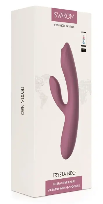 SVAKOM Trysta Neo Романтический кролик-вибратор – 18.3 cm (7.2″) – розовый