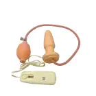 Pump Your Butt pripučiamas dildo – 10 cm (3.9″) – kūno spalva — Nuotrauka 3