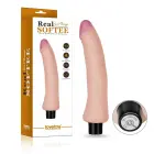 REAL SOFTEE Vibrating Dildo – 23 cm (9″) – Skin — Photo 8