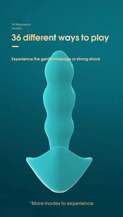 Stymulator-Angelo meeste prostata kolmekordse stimulatsiooni dildo – 15 cm – Sinine Photo