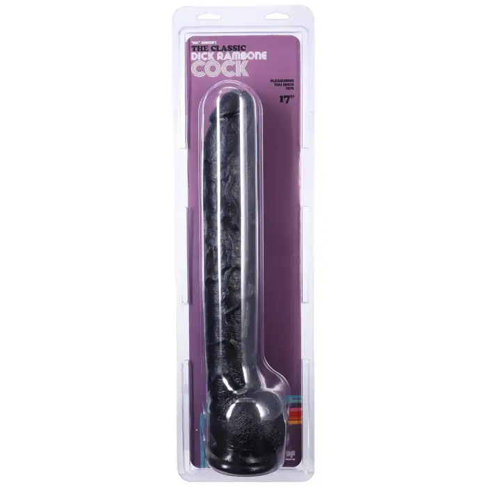 Dick Rambone reālistisks dildo – 38 cm (15″) – melns