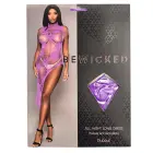 Be Wicked All Night Long võrkbodi – lilla – One size — Foto 4