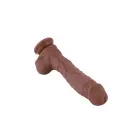 Hismith KlicLok dildo – 23 cm (9″) – Brūns Foto 7