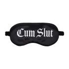 Cum Slut - Printed Satin Mask - Black Foto 9
