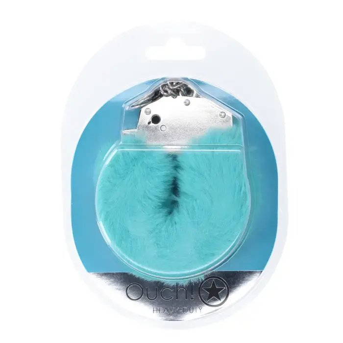 Heavy-duty Fluffy Handcuffs – Blue