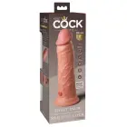 King Cock Elite Dual Density Vibrating Model with Suction Cup – 22 cm (8.6″) – Skin — Photo 6