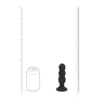 LEVELZ Tri Rattle šķidrā silikona anālais spraudnis – L – Melns — Foto 3